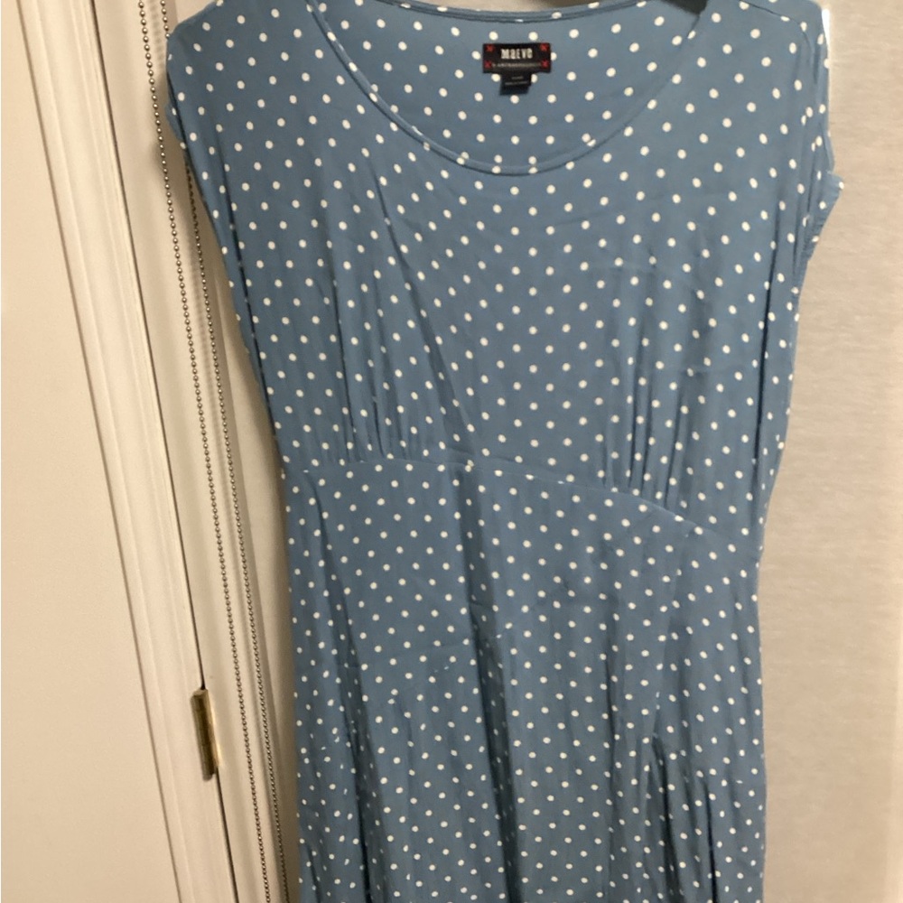 Maeve Blue Polka Dot Women's Dress